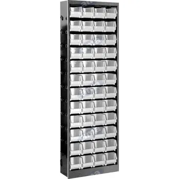 Policový regál s boxy 48ks