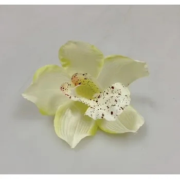 umělá květina Květ orchidea 8 cm, žlutá