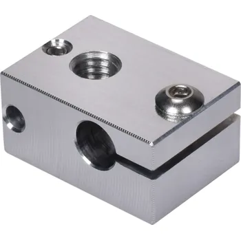 Příslušenství k 3D tiskárně V6 vyhřívací kostka - PT100 , Typ Hliníková