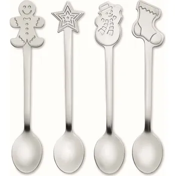 Příbor Chip set Sada 4 vánočních čaj. lžiček 4 