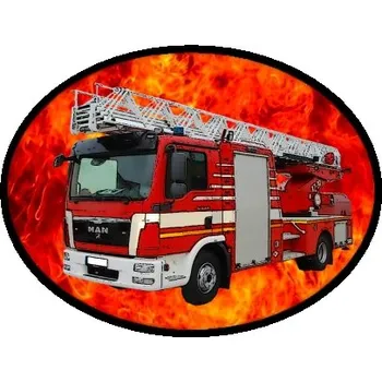 Nášivka nášivka pro hasiče MAN žebřík Obdélník (hasičské nášivky)