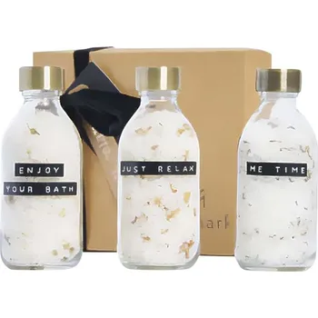 Kosmetická sada Wellmark Just Relax 3dílná dárková sada koupelové soli 200 ml