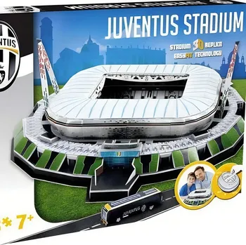 JUVENTUS FC 3D puzzle Juventus Turín FC, replika stadionu, 67 dílků