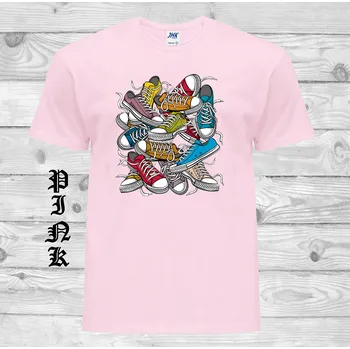 detske-levne-bavlnene-vtipne-tricko-potisk-tenisky Barva: Pink - růžová, velikost: 140