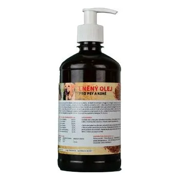 Lněný olej pro koně a psy ZEUS 500ml