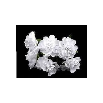 umělá květina Umělý květ na drátku bílý