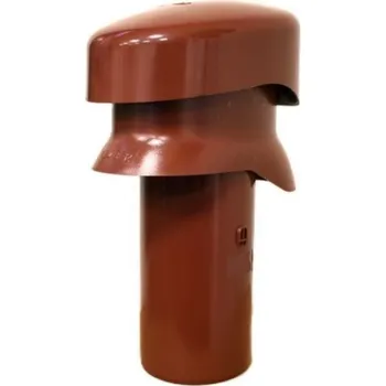 Větrák krátký HPi Venduct pro prostup 100 mm červenohnědá