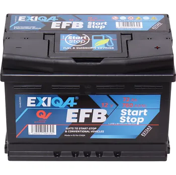 Autobaterie Autobaterie EXIQA EFB Start-Stop 12v 72Ah 760A, StartStop EFB, EXIQA, E572A3