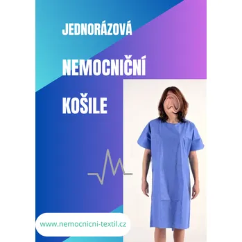 Zdravotnický oděv Nemocniční košile - anděl / jednorázová Velikost: do cca 80 kg