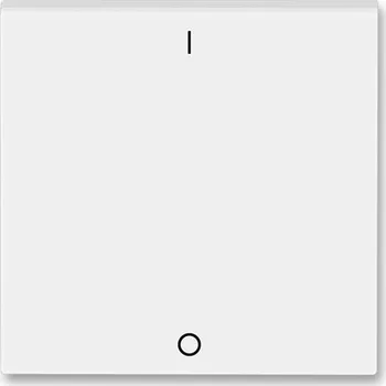 vypínač ABB LEVIT Kryt spínače jednoduchý s potiskem, řazení 3, bílá/ledová bílá