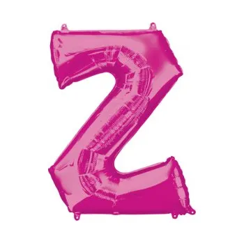 Balónek Amscan / Reithmüller Fóliové písmeno Z růžové, 83 cm