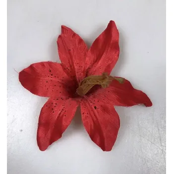 umělá květina Květ lilie 12 cm červená