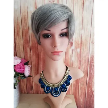 Paruka Wigorous Bailey - krátká šedá paruka