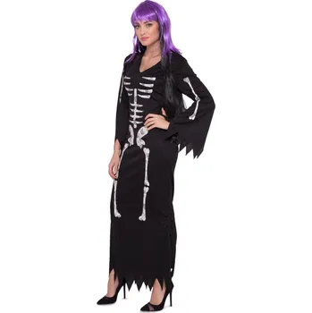 Karnevalový kostým Folat Kostým Šaty s kostrou dlouhé, vel. M-L