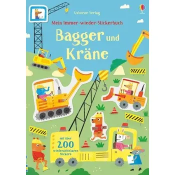 První čtění Mein Immer-wieder-Stickerbuch: Bagger und Kräne - Watson, Hannah