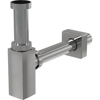 Umyvadlo Kielle Umyvadlový sifon, průměr 32mm, hranatý, kov