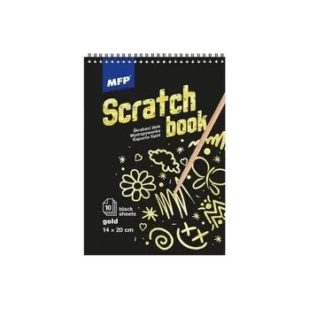 Set školních potřeb Wydrapywanka czarna holo 20x14cm 10 arkuszy