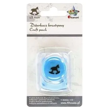 Set školních potřeb Dziurkacz z motywem 18mm konik na biegunach