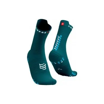 Běžecké oblečení COMPRESSPORT PRO RACING SOCKS V4.0 RUN HIGH shaded spruce/hawaiian ocean T2 podkolenky + DÁREK DLE VÝBĚRU!