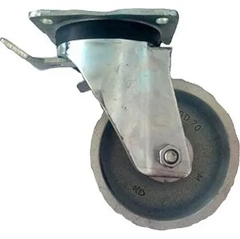 Pojezdové kolečko GBA 150/GHN Otočné kolo z ocelolitiny s brzdou 7400090
