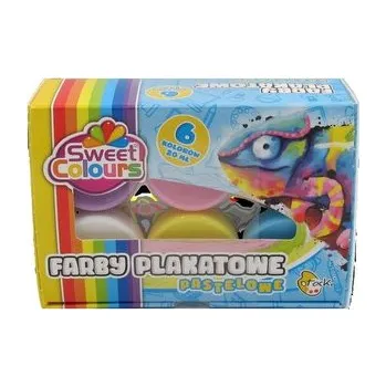 Set školních potřeb Farby plakatowe pastelowe 6 kolorów 20ml