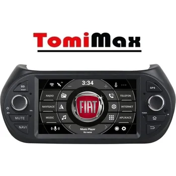 Autorádio TomiMax Fiat, Peugeot, Citroen Android 14 autorádio s WIFI, GPS, USB, BT HW výbava: 4 Core 2GB+16GB PX HIGH, Velikost obrazovky: Dotyková obrazovka: 7"