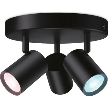 Bodové svítidlo WiZ Imageo bodové LED svítidlo 3x GU10 4,9W 345lm 2200-6500K RGB IP20, černé