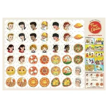 Německý jazyk Pizza für Elfrida - Bildkartenversion (A3, Multilingual) - Keller, Aylin