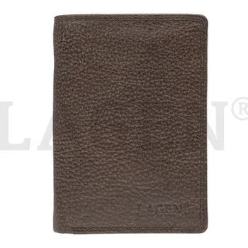 Pánská peněženka LAGEN kožená 90752 tmavě hnědá D.BRN