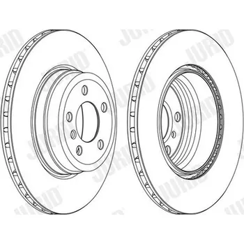 Brzdový kotouč Brzdový kotouč JURID 562523JC-1