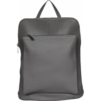 Městský batoh MAXFLY kožený batoh 5220 šedý