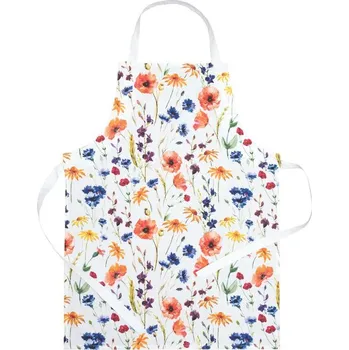 Kuchyňská zástěra SCANquilt zástěra FLORA polní kvítí pestrá 60 x 80 cm