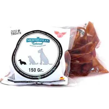 Pamlsek pro psa Mediterranean Sušené vepřové uši krájené 150g