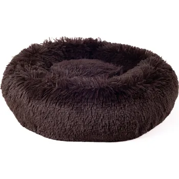 Pelíšek pro psa Magnum Donut Fluffy HNĚDÝ Velikost: 50 cm