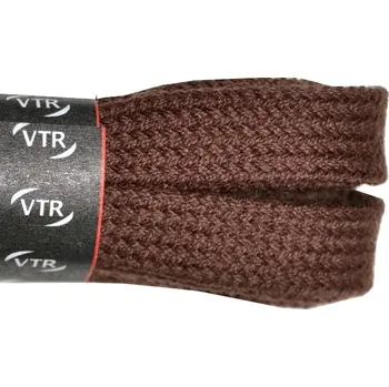 Tkaničky do bot Bavlněné tkaničky ploché hnědé, délka 100 cm