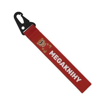 Klíčenka, červená - barevný medvídek Megaknihy