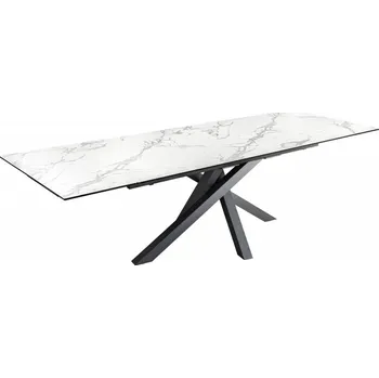 Jídelní stůl Jídelní stůl MARVELOUS WHITE 180-220-260 CM keramika rozkládací