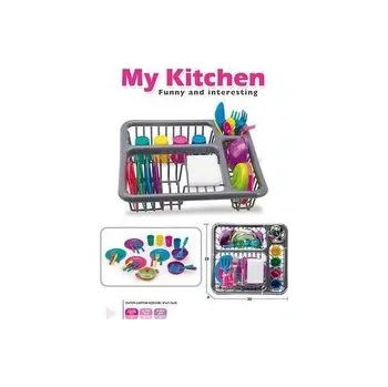 Dětská kuchyňka Zestaw naczyń z ociekarką