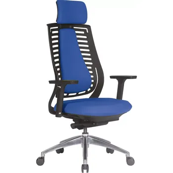 DEBORA židle kancelářská modrá