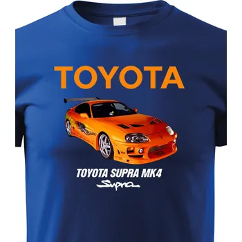 Chlapecké tričko Dětské tričko Toyota Supra MK4, Barva Modrá, Velikost 158 cm/12 roků, Canvas Dětské tričko Bezvatriko.cz 2323
