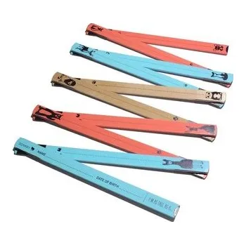 Set školních potřeb Miarka wzrostu dzieci drewniana