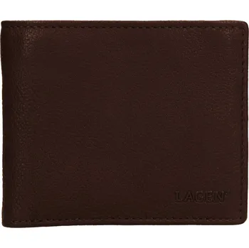 Módní doplněk Pánská peněženka LAGEN kožená BLC/4719 hnědá BRN
