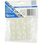 Transparentní silikonové dorazy/podložky, kulaté, na nábytek, 12mm, 16ks GEKO