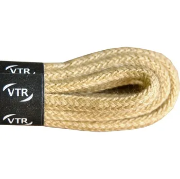 Tkaničky do bot Bavlněné kulaté tkaničky tenké béžové, délka 80 cm