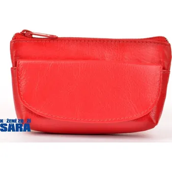 Kožená klíčenka dámská 619-0369 červená