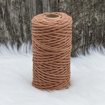 Příze Velká vlna Macrame 1,5mm Nugát (Špagát na macrame Nugát)