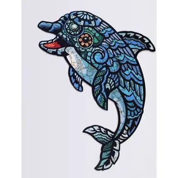 Dřevěná hračka Puzzle drewniane eko 84 Delfin A4