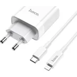 HOCO C80A PD20W/QC3.0 + Lightning kabel, bílá