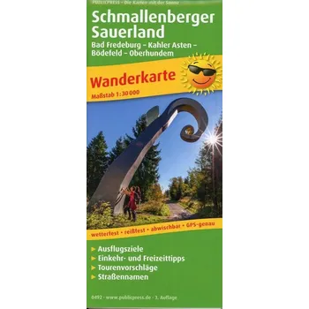 Schmallenberger Sauerland, Bad Fredeburg, - Kahler Asten - Bödefeld - Oberhundem 1:30 000