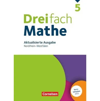Cizí jazyk Dreifach Mathe 5. Schuljahr. Nordrhein-Westfalen - Aktualisierte Ausgabe 2022 - Schülerbuch - Buchmann, Anja
